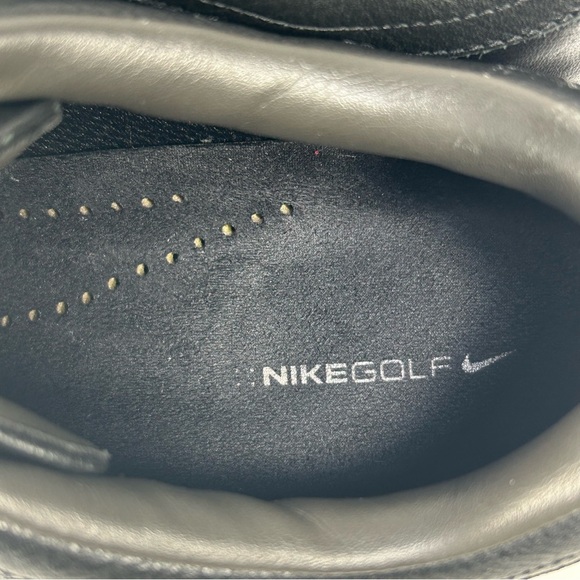 Nike Touring Premium Golf Black Leather Shoe 379221-091; Mens 9.5 Wide; Like New - Picture 13 of 16